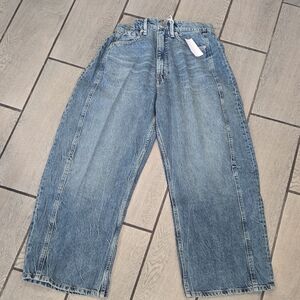 Good American Blue Wide Leg Jeans